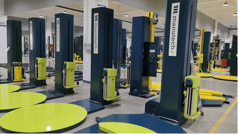 Палетоупаковщик Manutech LP с Е-образным вырезом стола