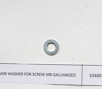 S340012393Z PLAIN WASHER FOR SCREW M8 GALVANIZED